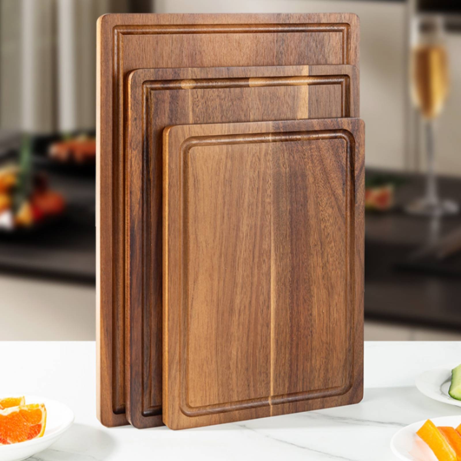 3 Pieces Cutting Board with Ju - đánh giá và giá Home Cooking Usa