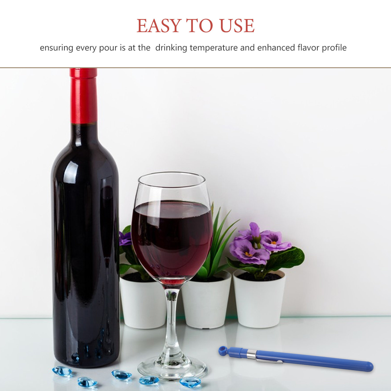 Easy Read Glass Wine Temperatu - đánh giá và giá Home Cooking Usa
