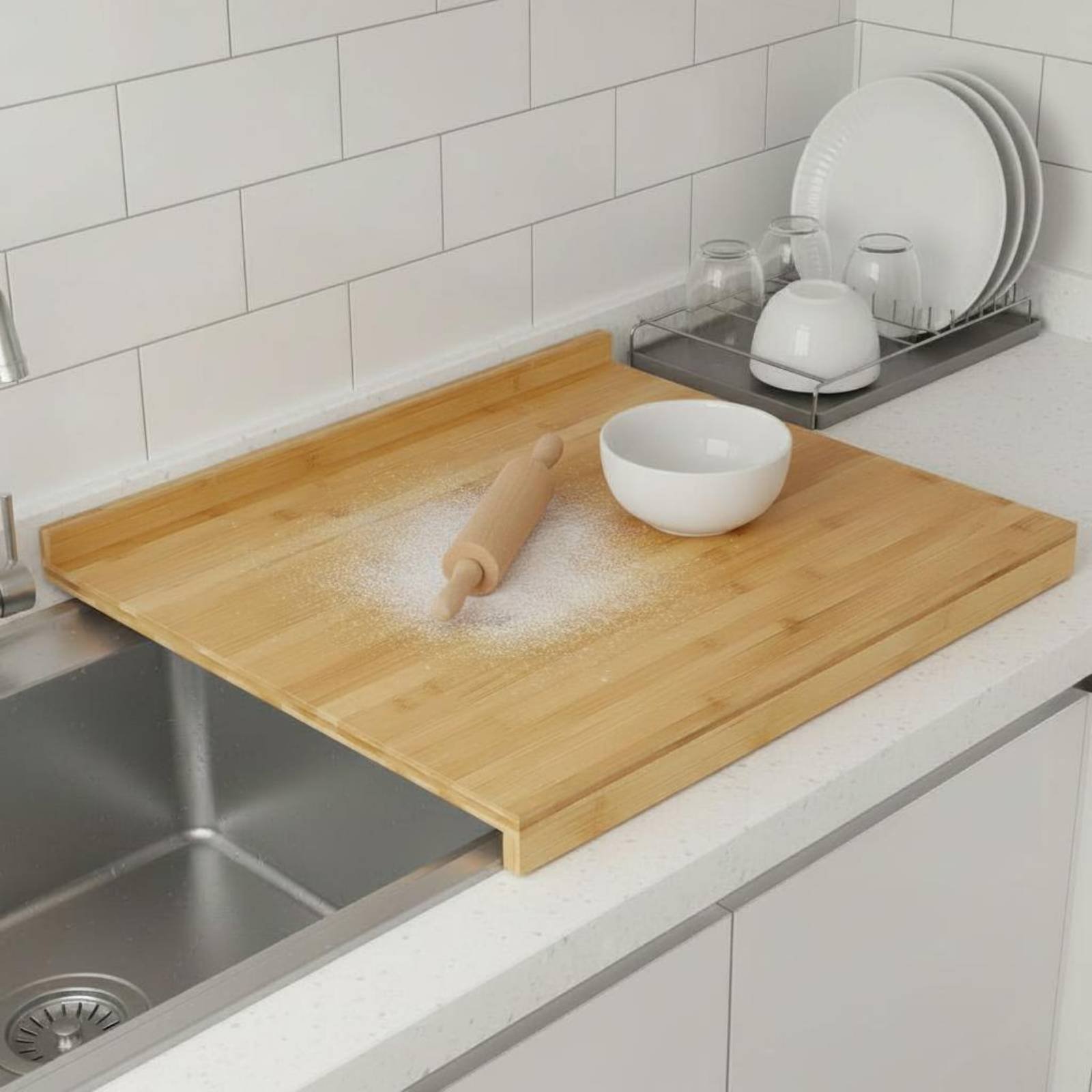 Over the Sink Cutting Board Mu - đánh giá và giá Home Cooking Usa