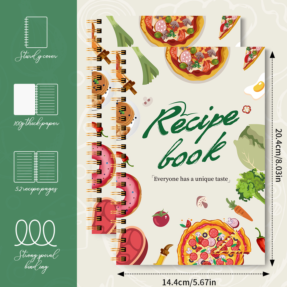 A5 Recipe Book with Full-Color - đánh giá và giá Home Cooking Book