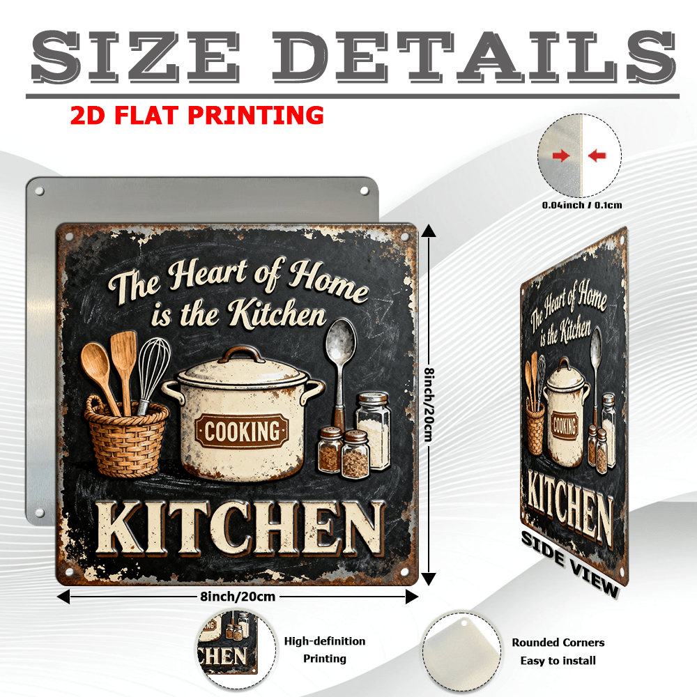Vintage Metal Kitchen Wall Dec - đánh giá và giá Home Cooking Usa